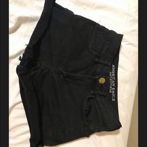 AE high waisted jean shorts